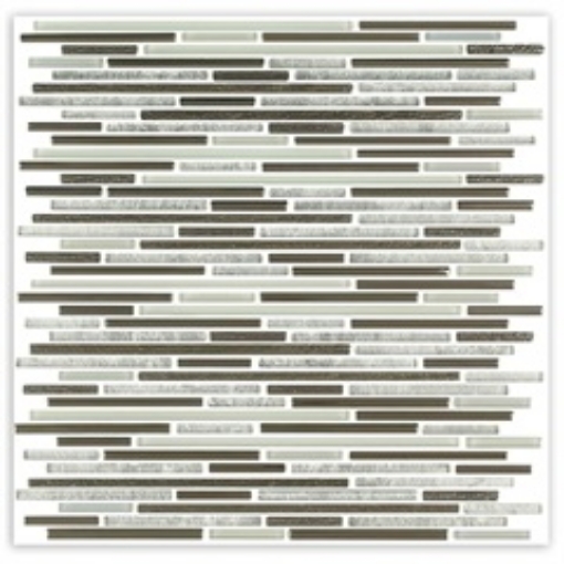 Picture of 12 x 12 Portinari Mosaico Line Tile Backsplash - Beige