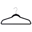 Picture of Space Saving Flocked Hangers - Non Slip Hangers 50 Pack - Black 