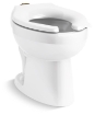 Picture of KOHLER Wellcomme™ Ultra Floor-mount top spud flushometer bowl - White