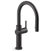 Picture of KOHLER Pull-down kitchen faucet with three-function sprayhead - Matte Black