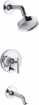 Picture of KOHLER Purist Rite-Temp® Pressure-Balancing Bath and Shower Faucet Trim - Polished Chrome