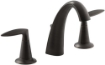 Picture of Kohler Alteo Widespread Bathroom Faucet with Ultra-Glide Valve - Oil-Rubbed Bronze