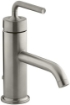 Picture of KOHLER Single-handle bathroom faucet with straight lever handle - Vibrant Brushed Nickel