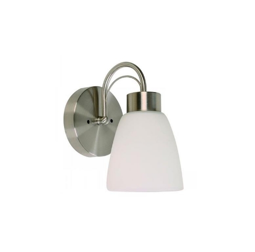 Picture of 1-Light Wall Lamp - Satin Nickel Sconce 