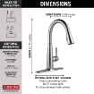 Picture of Delta ESSA® Single Handle Pull-Down Kitchen Faucet - Arctic Stainless 