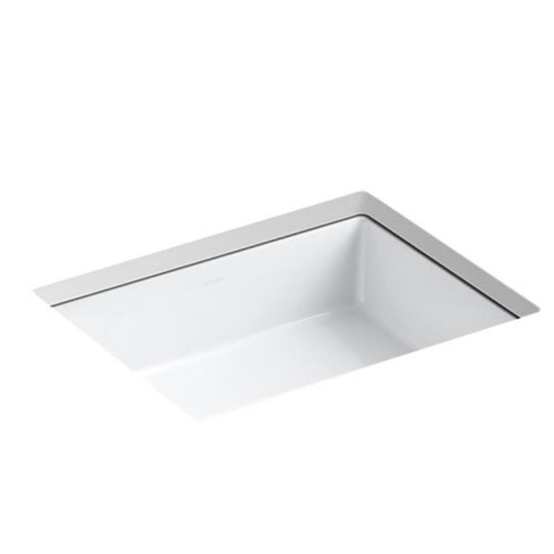 Picture of KOHLER Verticyl® 19-3/4" rectangular undermount bathroom sink - White