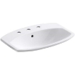 Picture of KOHLER Cimarron® 22-3/4" rectangle drop-in bathroom sink - White 