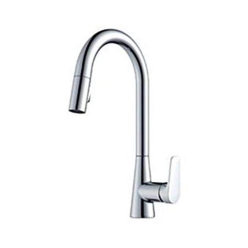 Picture of Delta Ixa Jive Single Handle Pull-Down Kitchen Faucet - Chrome 