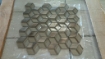 Picture of 12" x 12"  Mosaic Glass Tile - Gold - 11 Pieces 