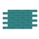 Show details for 2.7" x 11" Ceramic Tile - Glossy Lake Blue - 52 Pieces Picture of 2.7" x 11" Ceramic Tile - Glossy Lake Blue - 52 Pieces