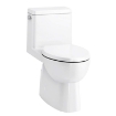 Picture of KOHLER Reach® One-piece compact elongated toilet with skirted trapway - White 