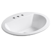 Picture of Bryant® 20-1/4" oval drop-in bathroom sink - White