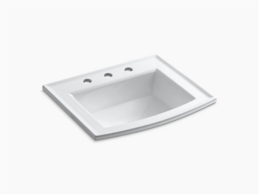 Picture of Archer® 22-3/4" rectangular drop-in bathroom sink - White