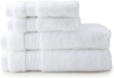 Picture of New Charisma Soft 100% Hygro Cotton 4-Piece Hand & Washcloth Towel Set - White 