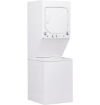 Picture of GE Appliances Unitized Spacemaker 2.3 cu. ft. Washer/ 4.4 cu. ft. Gas Dryer - White