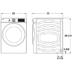 Picture of GE Appliances 7.8 cu. ft. Smart Front Load Electric Dryer - White