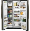 Picture of GE Appliances 25.3 Cu. Ft. Side-By-Side Refrigerator - Fingerprint Resistant Slate 