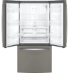 Picture of GE Appliances 24.7 Cu. Ft. French Door Bottom-Freezer Refrigerator - Fingerprint Resistant Slate