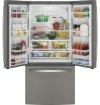 Picture of GE Appliances 24.7 Cu. Ft. French Door Bottom-Freezer Refrigerator - Fingerprint Resistant Slate