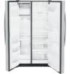 Picture of GE Appliances 25.3 Cu. Ft. Side-By-Side Refrigerator - Stainless Steel