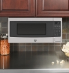 Picture of GE Appliances 1.1 Cu. Ft. Countertop Microwave Oven - Stainless Steel Black