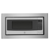 Picture of GE Appliances 1.1 Cu. Ft. Countertop Microwave Oven - Stainless Steel Black