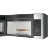 Picture of GE Appliances 1.6 Cu. Ft. Over-the-Range Microwave Oven - Stainless Steel Black