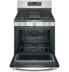 Picture of GE 30" Gas Range with Non-stick Griddle - Stainless Steel 