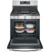 Picture of GE 30" Gas Range with Non-stick Griddle - Stainless Steel 