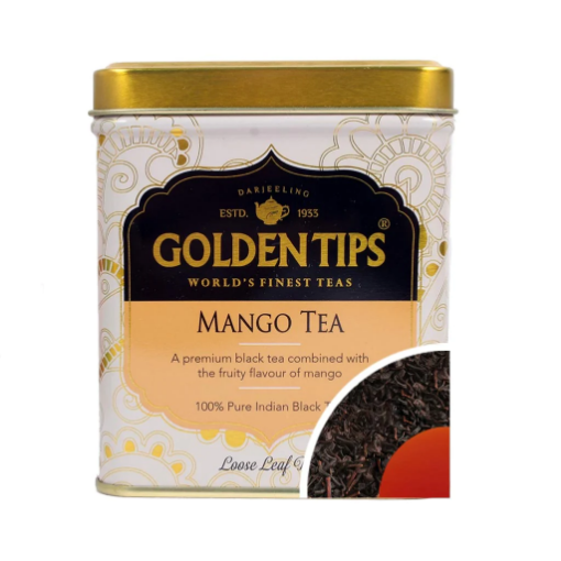 Picture of Mango Black Tea Loose Leaf 50 Cups (3.53oz) Tin Can