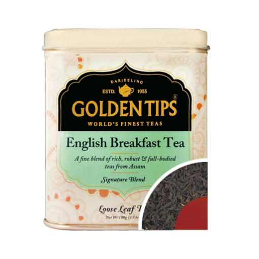 Picture of English Breakfast Black Tea Loose Leaf 50 Cups (3.53oz) Tin Can