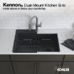 Picture of KOHLER Kitchen Sink:  Single-Bowl, Neoroc, Top-Mount/Undermount - Matte Black