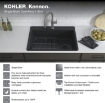 Picture of KOHLER Kitchen Sink:  Single-Bowl, Neoroc, Top-Mount/Undermount - Matte Black