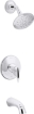 Picture of KOHLER Showerhead Tub Spout Lever Handle with Rite-Temp Technology - Polished Chrome