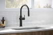 Picture of KOHLER Pull-down kitchen faucet with three-function sprayhead - Matte Black