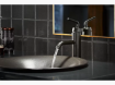 Picture of KOHLER Purist® Single-handle bathroom sink faucet with straight lever handle - Vibrant Brushed Bronze