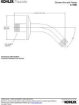 Picture of KOHLER Shower Arm and Flange 5-3/8" Long - Matte Black