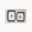 Picture of KOHLER Verse™ 33" top-/undermount double-bowl kitchen sink  - Stainless Steel