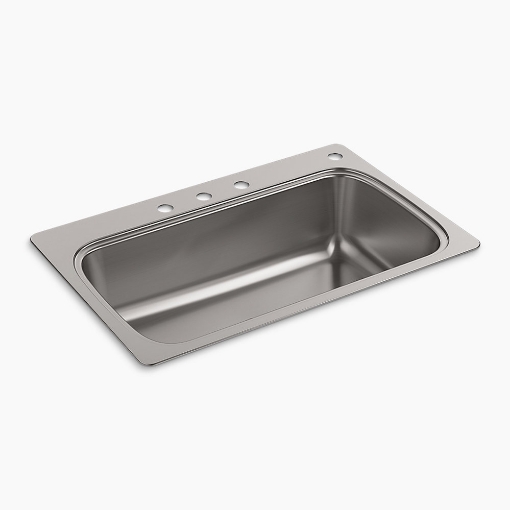 Picture of KOHLER Verse™ 33" top-/undermount double-bowl kitchen sink  - Stainless Steel