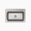 Picture of KOHLER Verse™ 33" top-/undermount double-bowl kitchen sink  - Stainless Steel