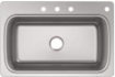 Picture of Kohler Verse™ 33" top-mount single-bowl kitchen sink - Stainless Steel