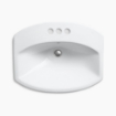 Picture of KOHLER Cimarron® 22-3/4" rectangle drop-in bathroom sink  - White