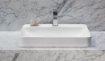 Picture of Kohler Vox® Rectangle Vessel bathroom sink with single faucet hole - White