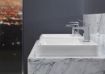 Picture of Kohler Vox® Rectangle Vessel bathroom sink with single faucet hole - White