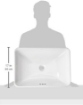 Picture of Kohler Vox® RectangleVessel bathroom sink - White