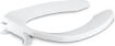 Picture of KOHLER Lustra Elongated toilet seat with check hinge - White