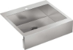 Picture of KOHLER Vault™29-3/4" top-mount single-bowl farmhouse kitchen sink - Stainless Steel