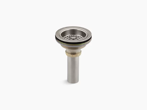 Picture of KOHLER Duostrainer®Sink drain and strainer with tailpiece - Vibrant Stainless