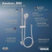 Picture of KOHLER Awaken® Handshower kit - Vibrant Brushed Nickel