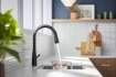 Picture of KOHLER Simplice® Pull-down kitchen sink faucet with three-function sprayhead - Matte Black